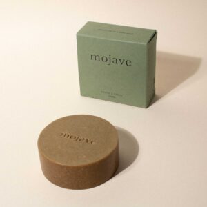 Savon vert et packaging linad logo Mojave